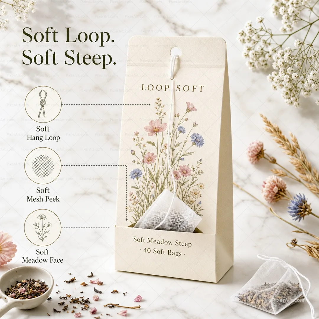 Loop Soft Soft Meadow Tea Pouch