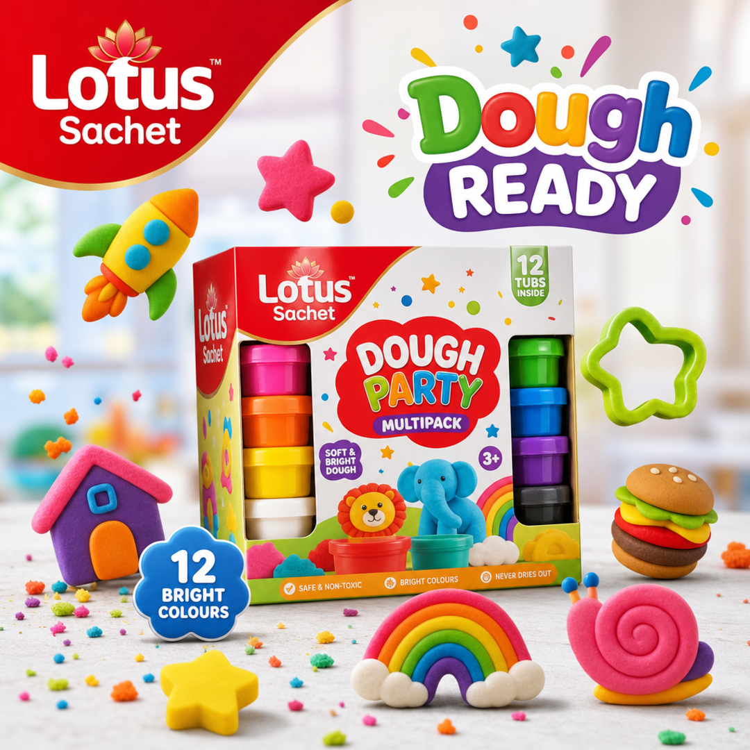 Lotus Sachet Play Dough Party Multipack