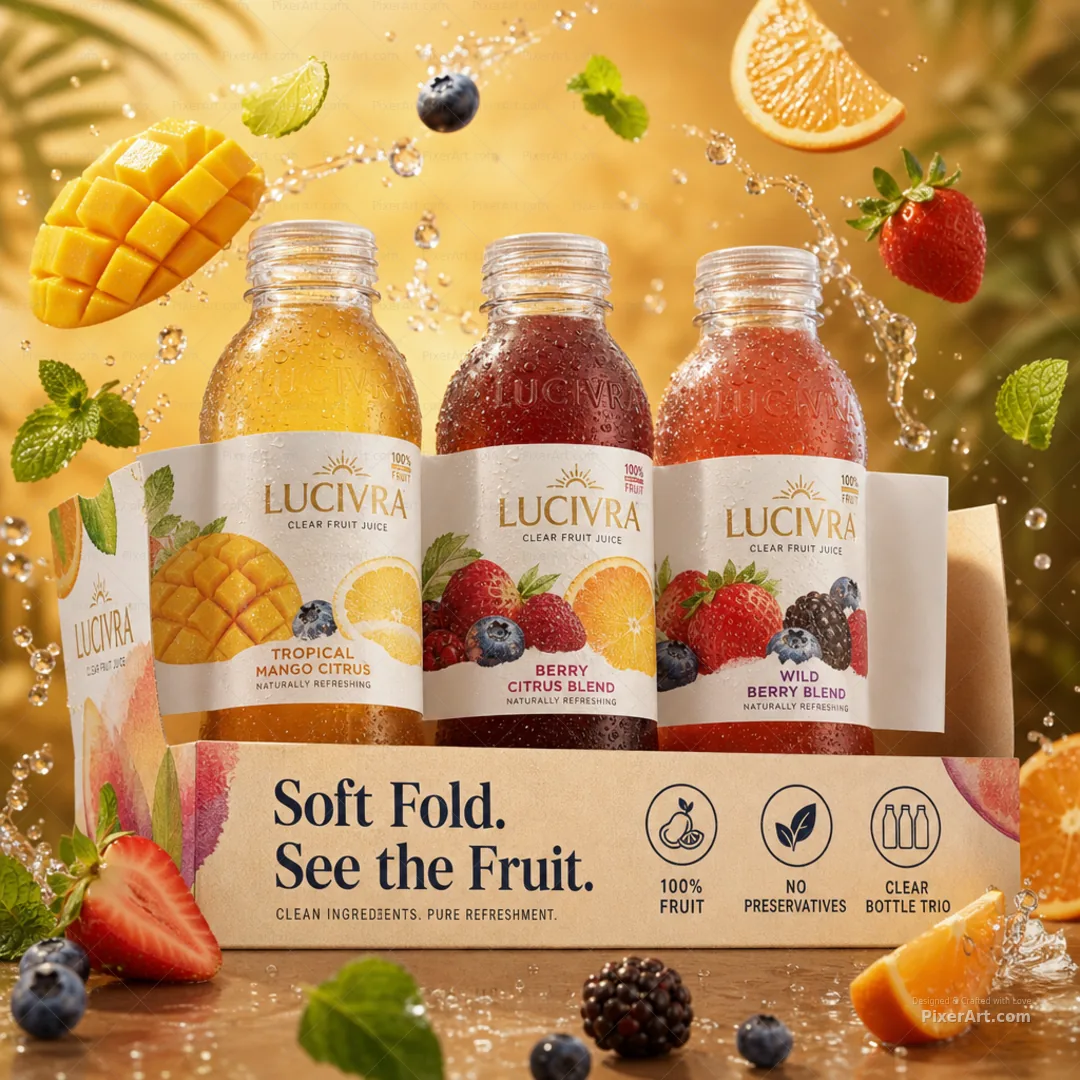 Lucivra Clear Fruit Juice Trio