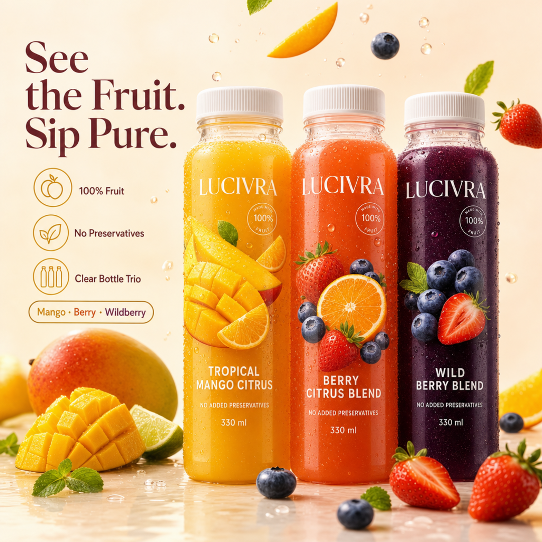Lucivra Clear Fruit Juice Trio