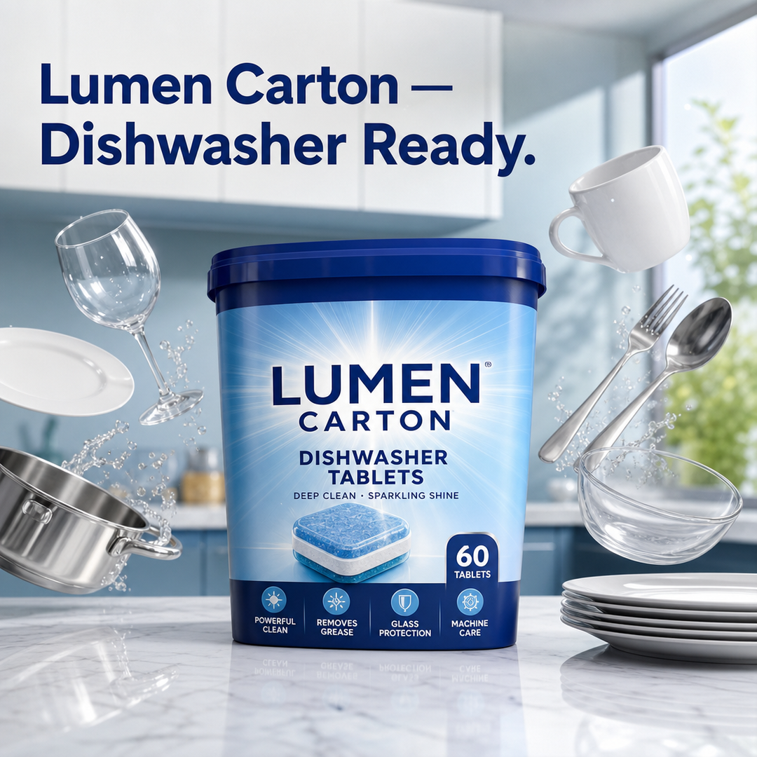 Lumen Carton Dishwasher Tablet Tub