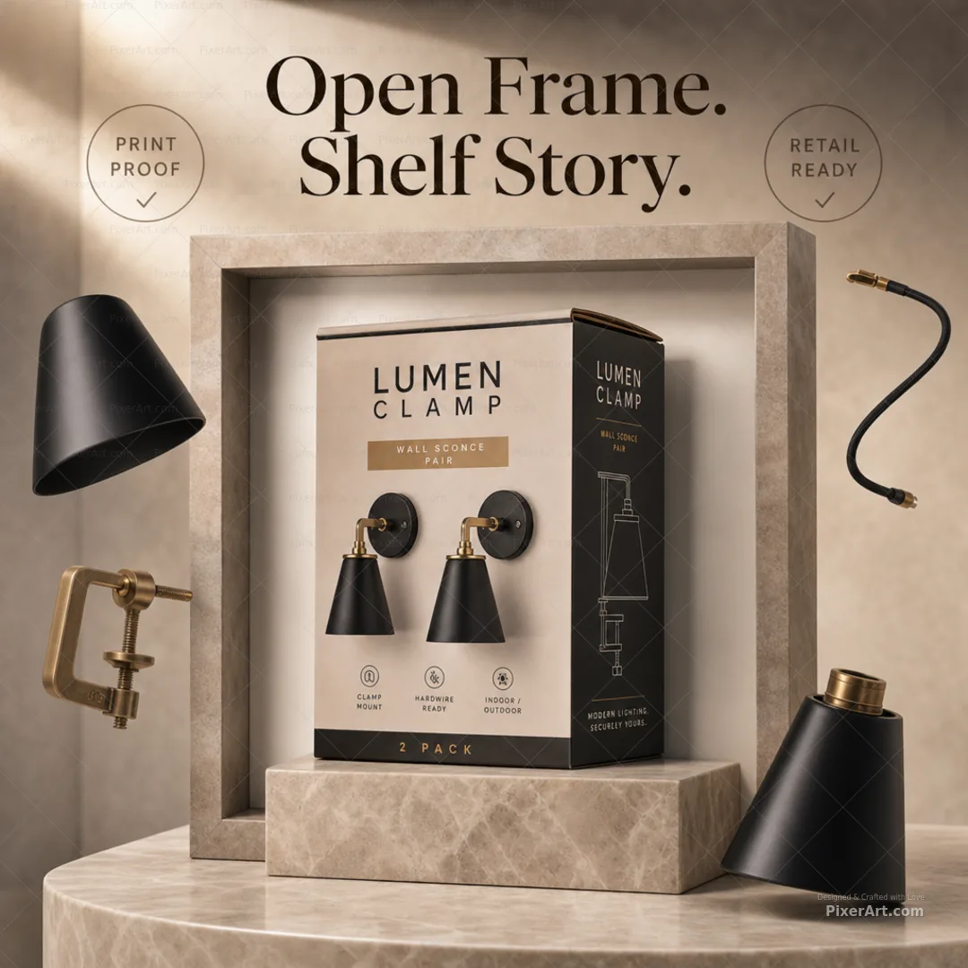 Open frame mockup