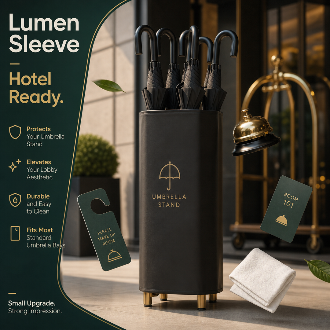 Lumen Sleeve Hotel Umbrella Stand Bay Wrap