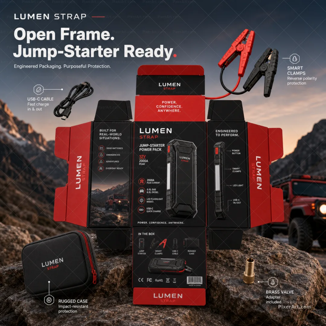 Open frame mockup