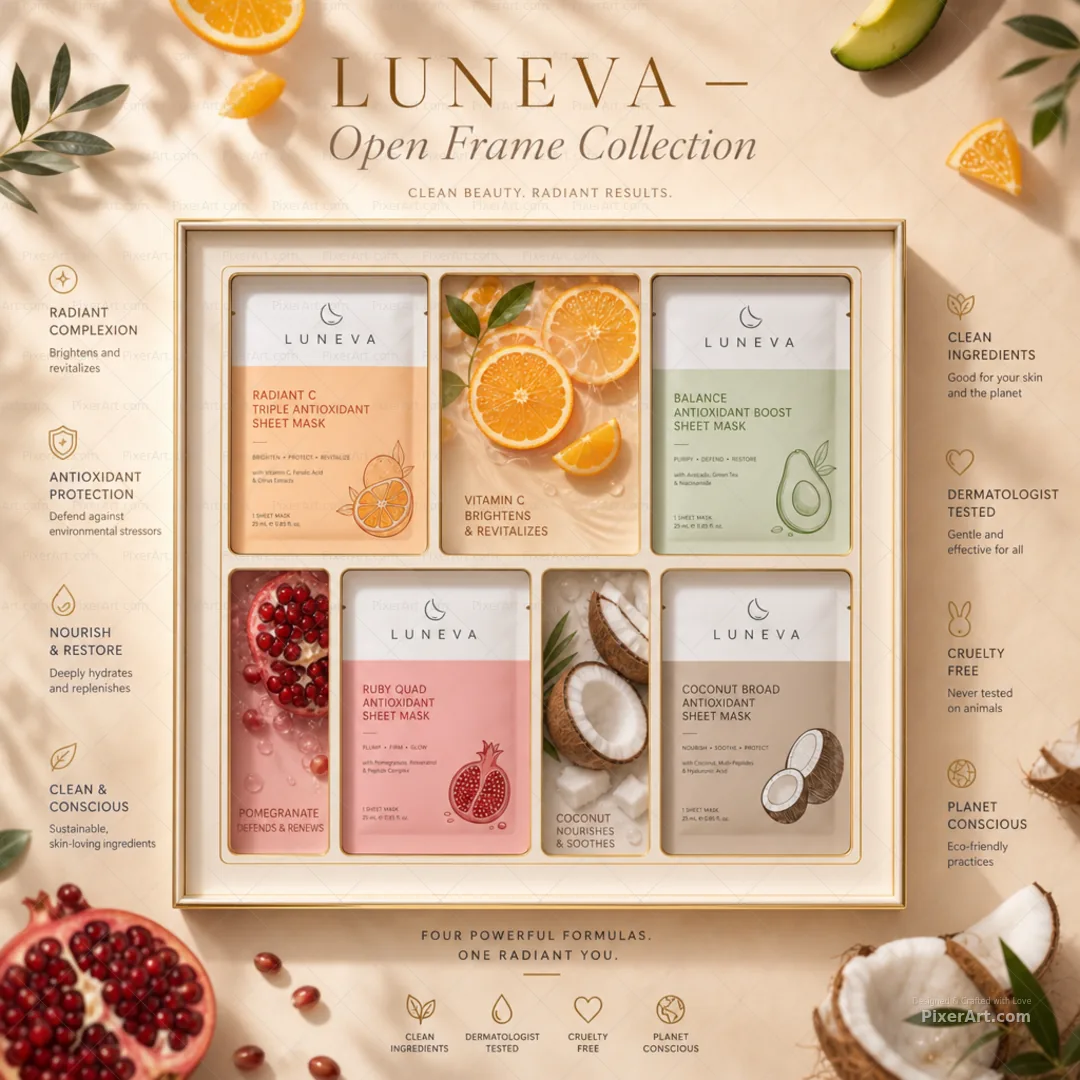 LUNEVA Antioxidant Sheet Masks