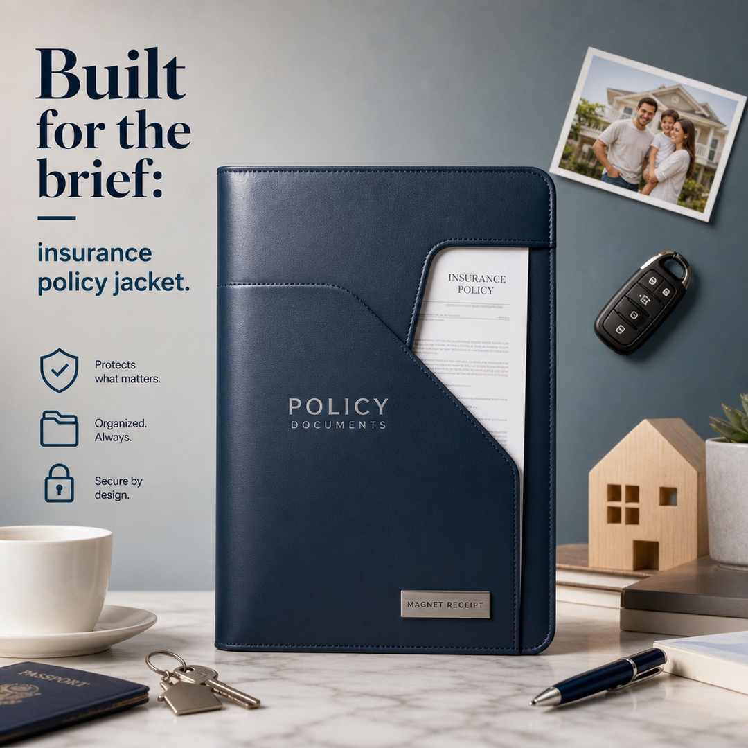 Magnet Receipt Insurance policy jacket