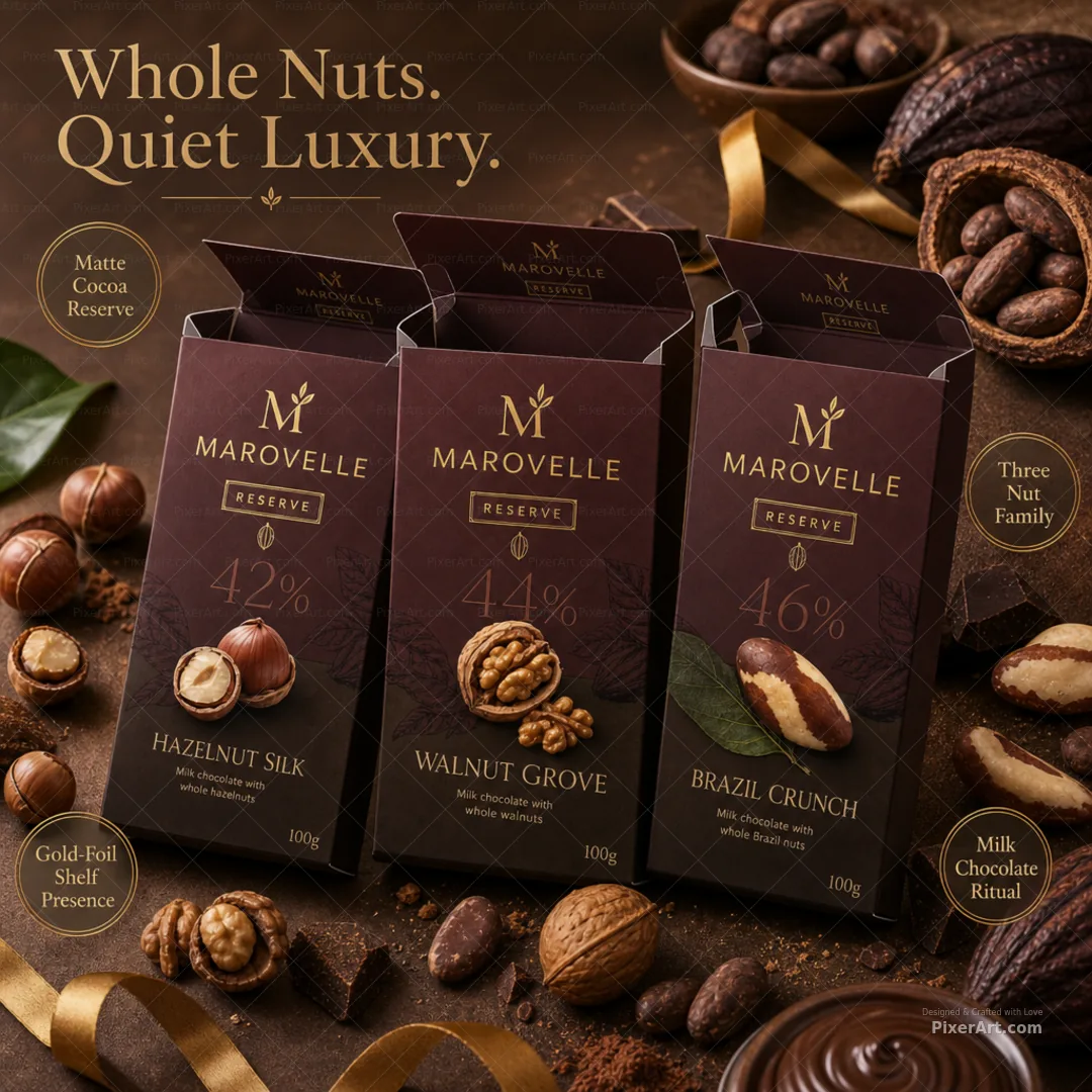 Marovelle Premium Nut Chocolate Trio