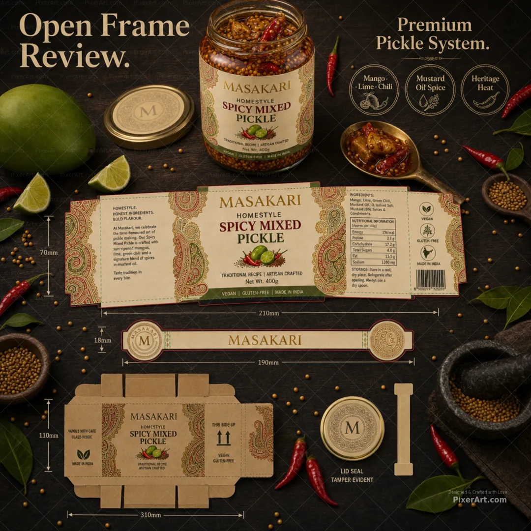 Open frame mockup