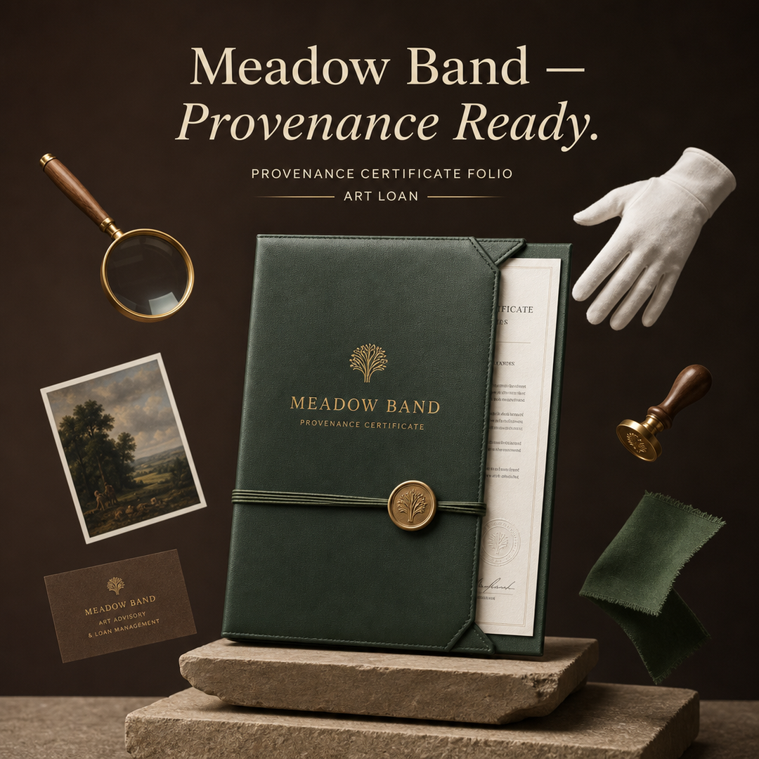 Meadow Band Provenance Certificate Folio