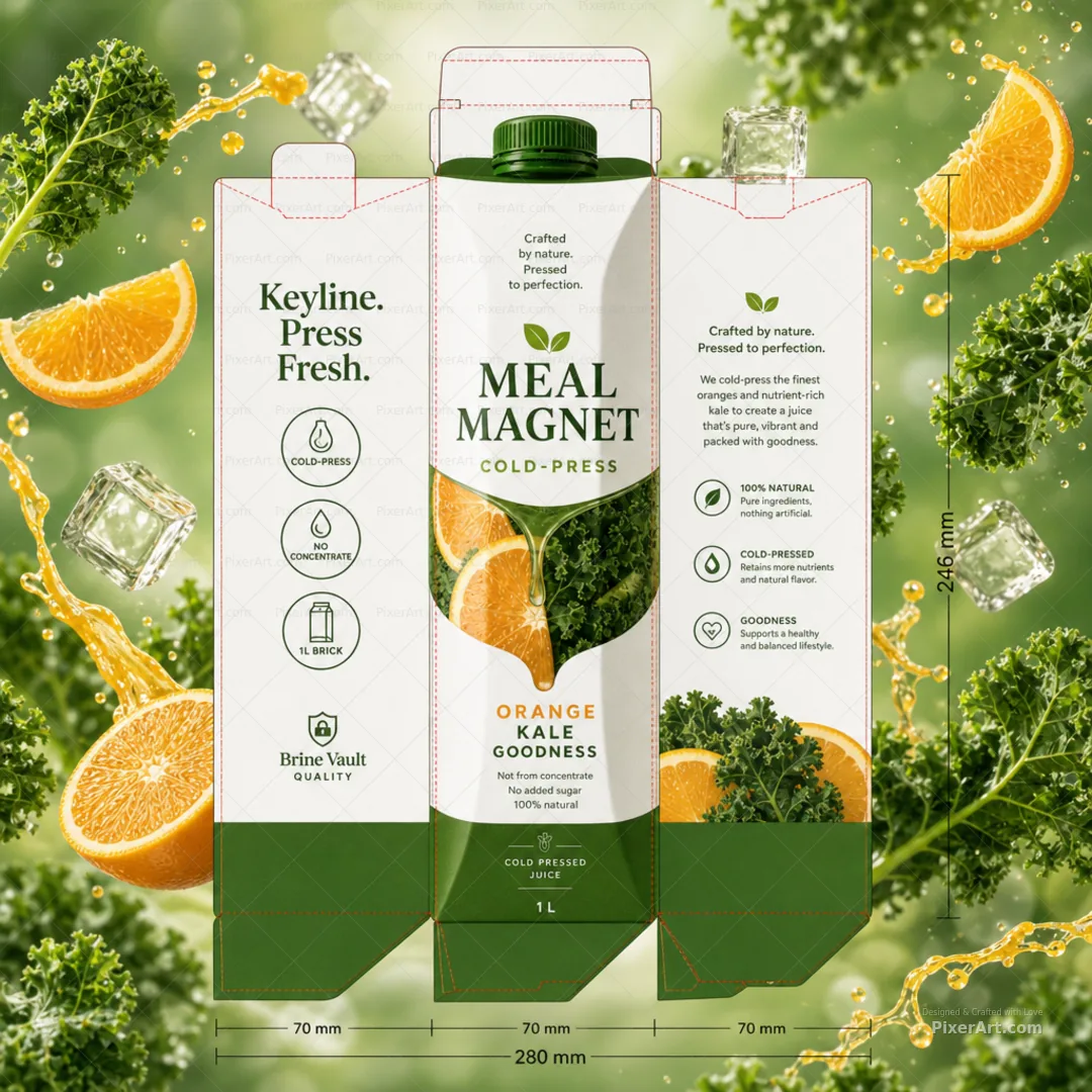 Meal Magnet Cold-press juice aseptic brick