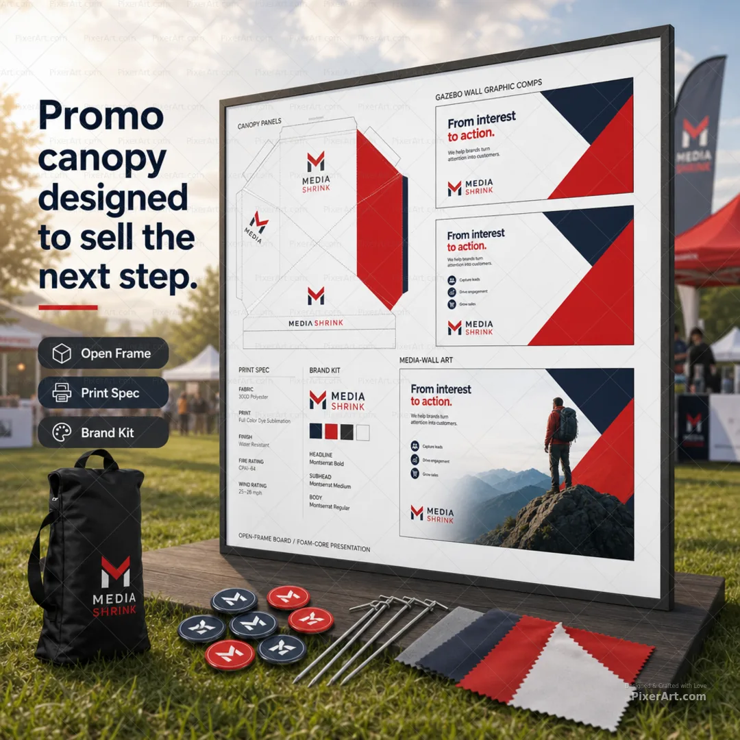 Media Shrink Promo canopy