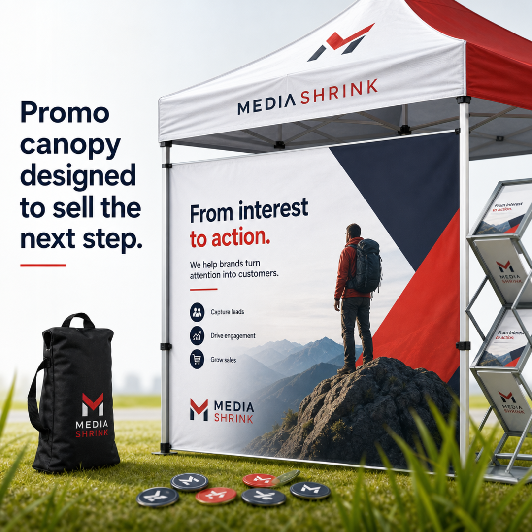Media Shrink Promo canopy