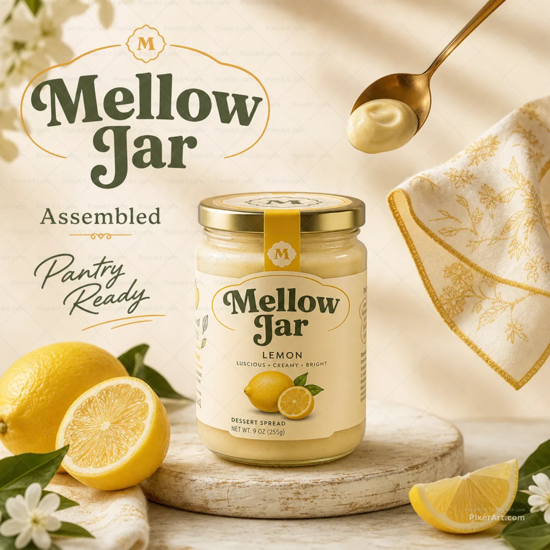 Mellow Jar Lemon Label Set