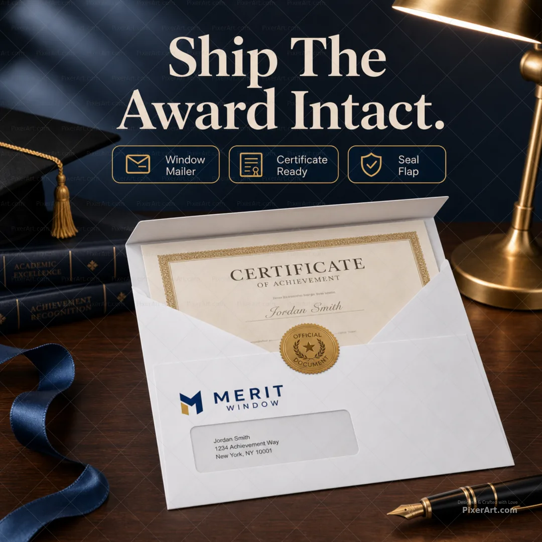 Merit Window Certificate Mailer