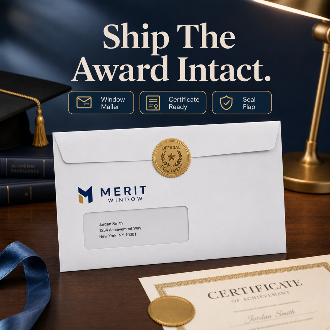 Merit Window Certificate Mailer