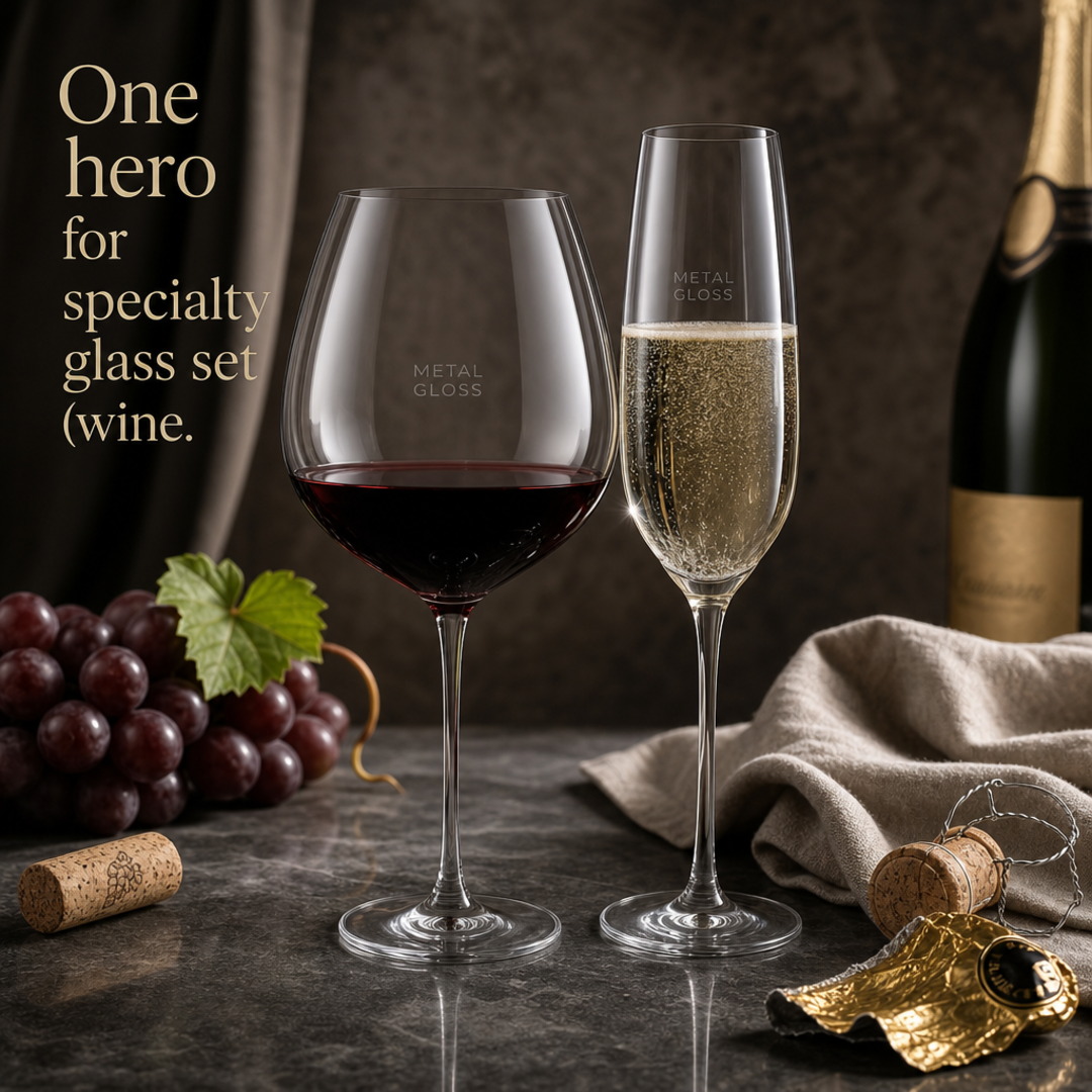 Metal Gloss Specialty glass set (wine