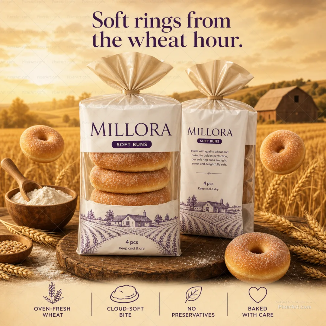 Millora Harvest Ring Soft Buns