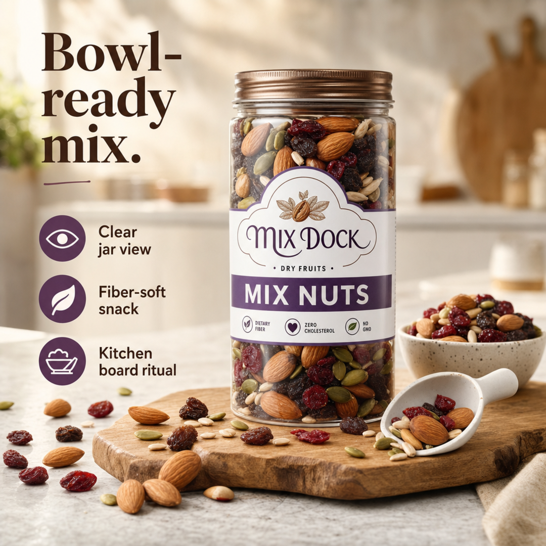Mix Dock Clear Nut Jar