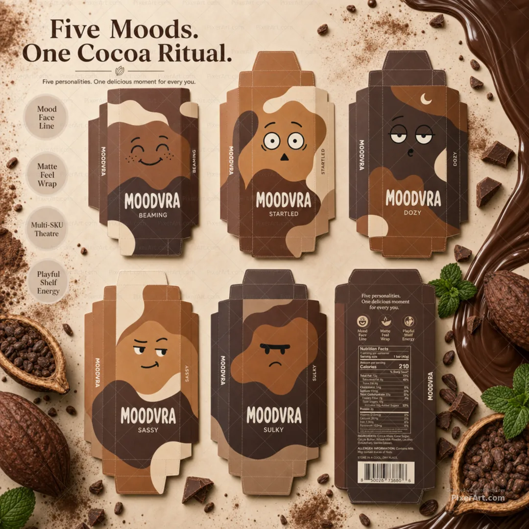 Moodvra Mood-Face Chocolate Quintet