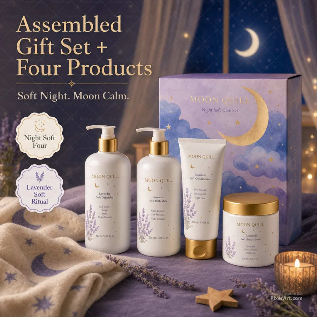 Moon Quill Night Soft Care Set