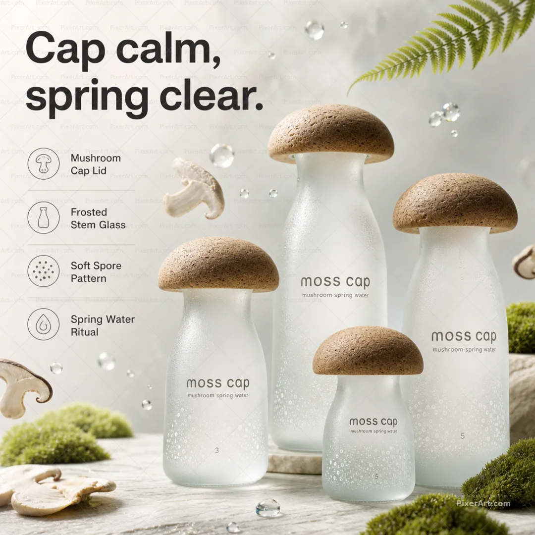 Moss Cap Mushroom Spring Water