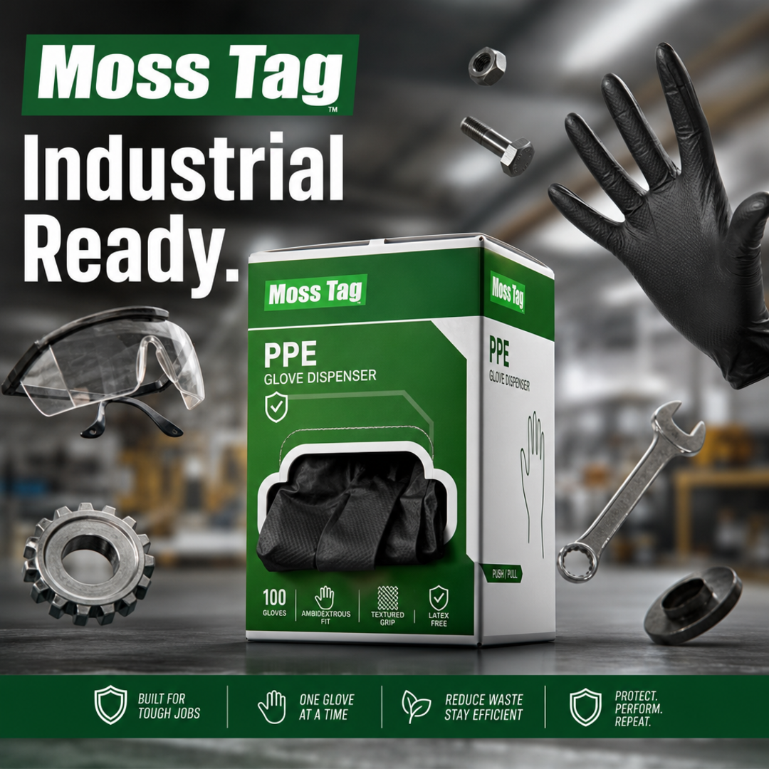 Moss Tag Industrial Ppe Glove Dispenser Carton