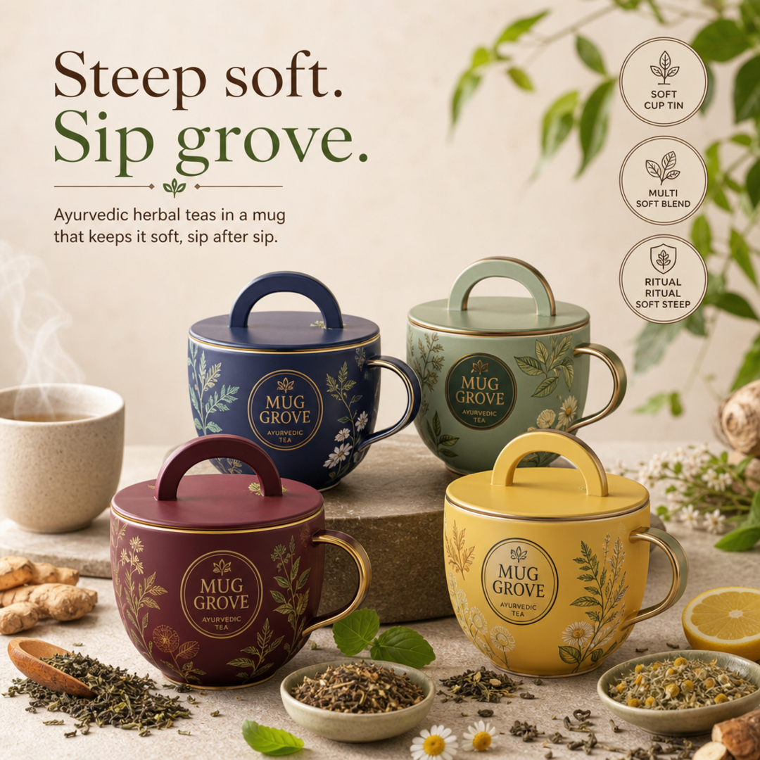 Mug Grove Soft Cup Tea Tin Line
