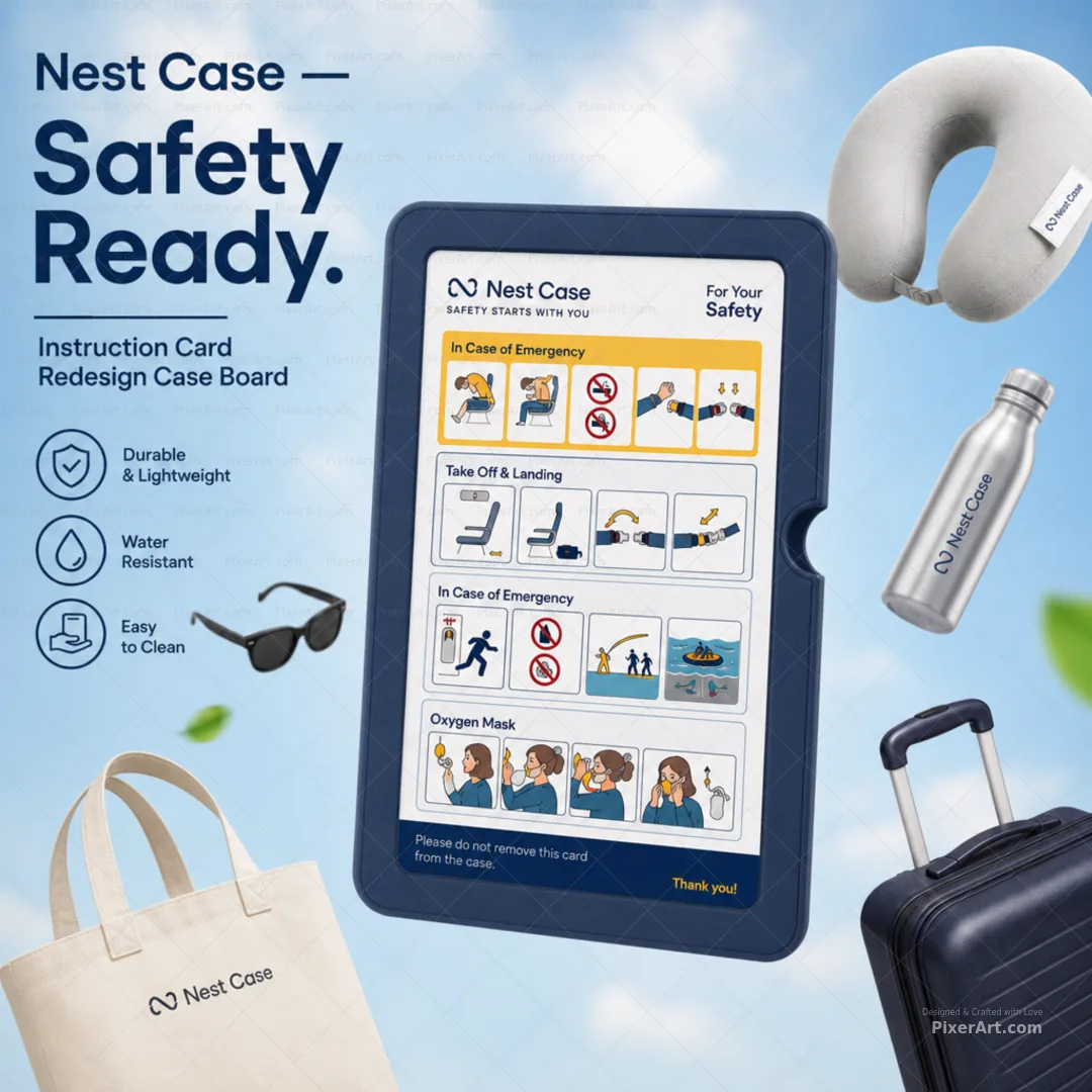 Nest Case Safety Instruction Card Redesign Case Board