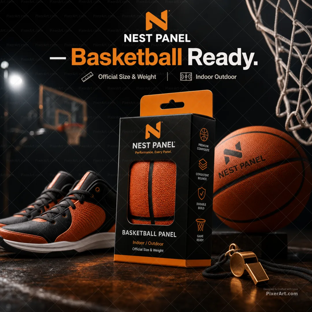 Nest Panel Basketball Retail Hang Carton