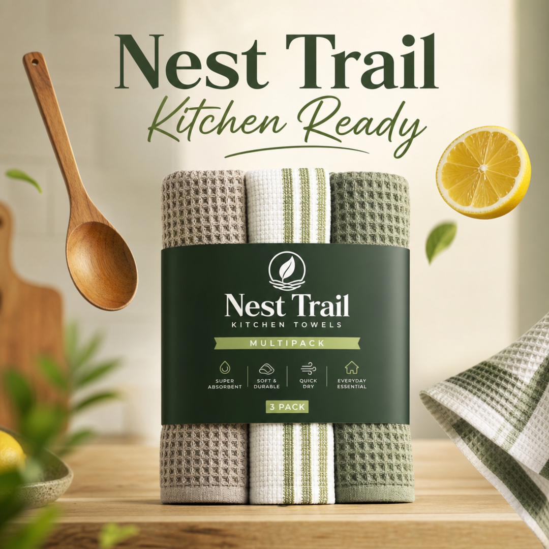 Nest Trail Kitchen Towel Multipack Sleeve