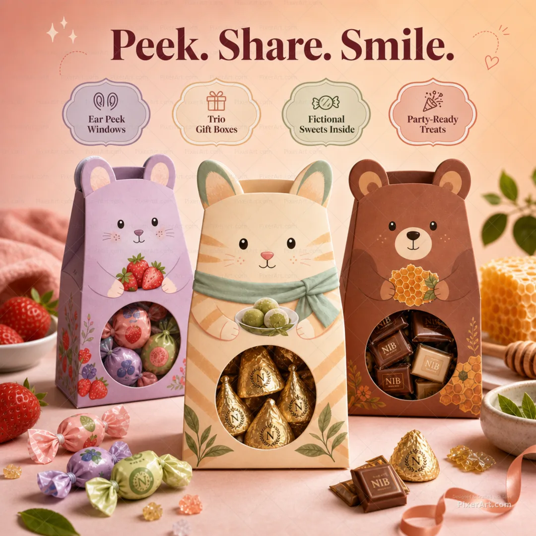Nibbora Ear Peek Treat Trio