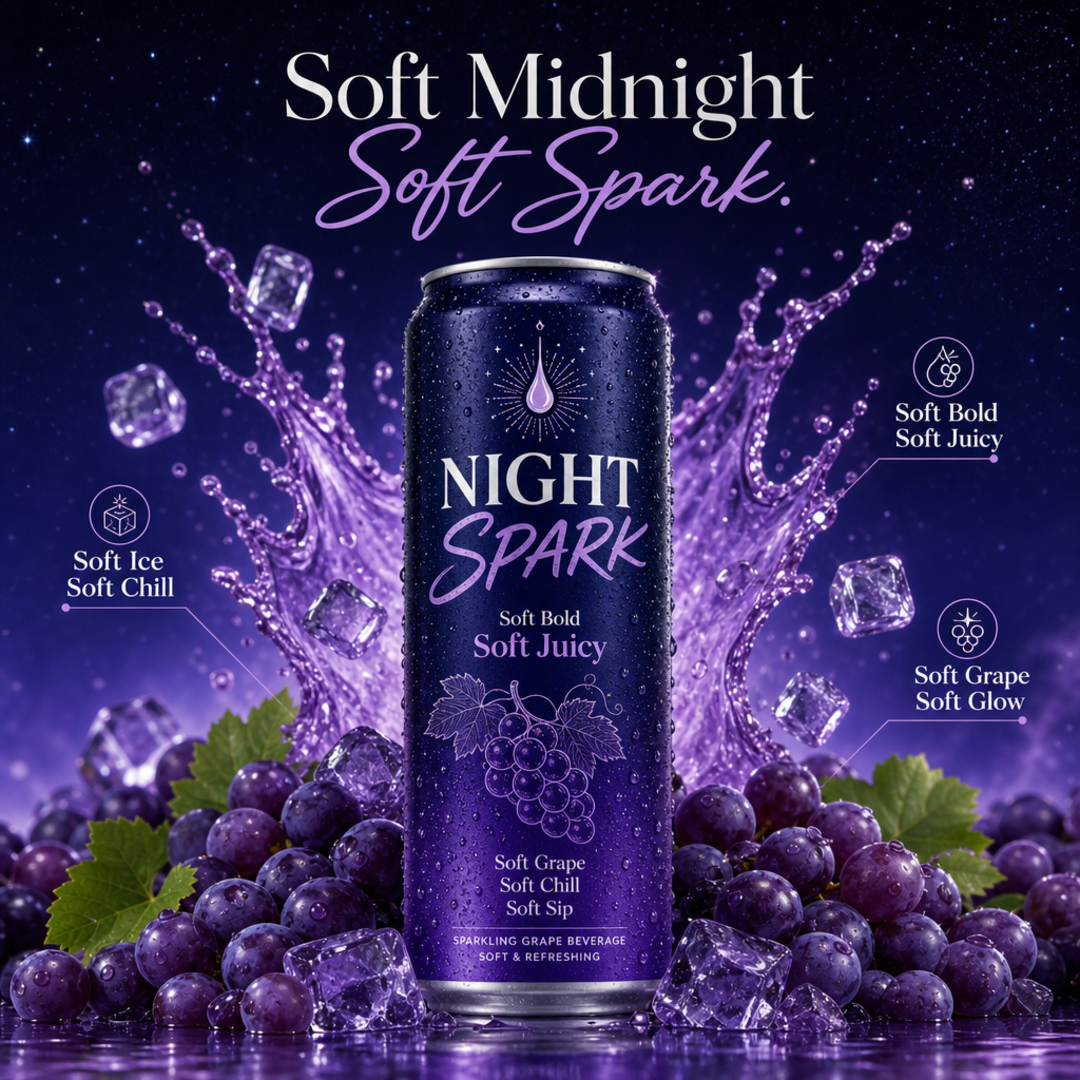 Night Spark Soft Grape Can