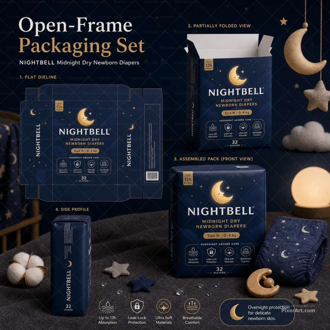 Nightbell Midnight Dry Diapers