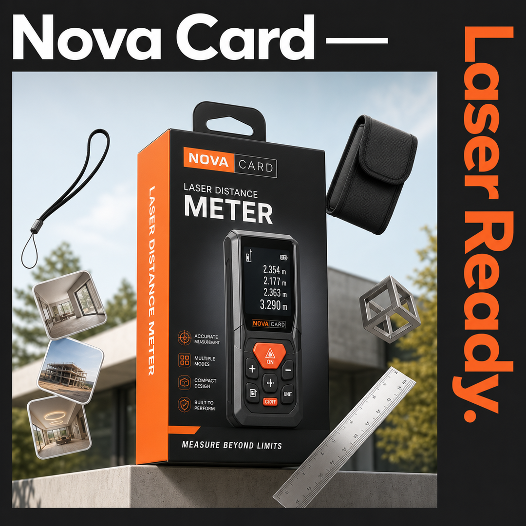 Nova Card Laser Distance Meter Softbox