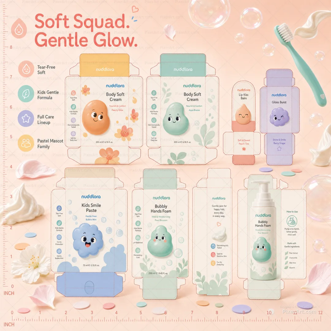 Nuddlora Soft Squad Care Lineup