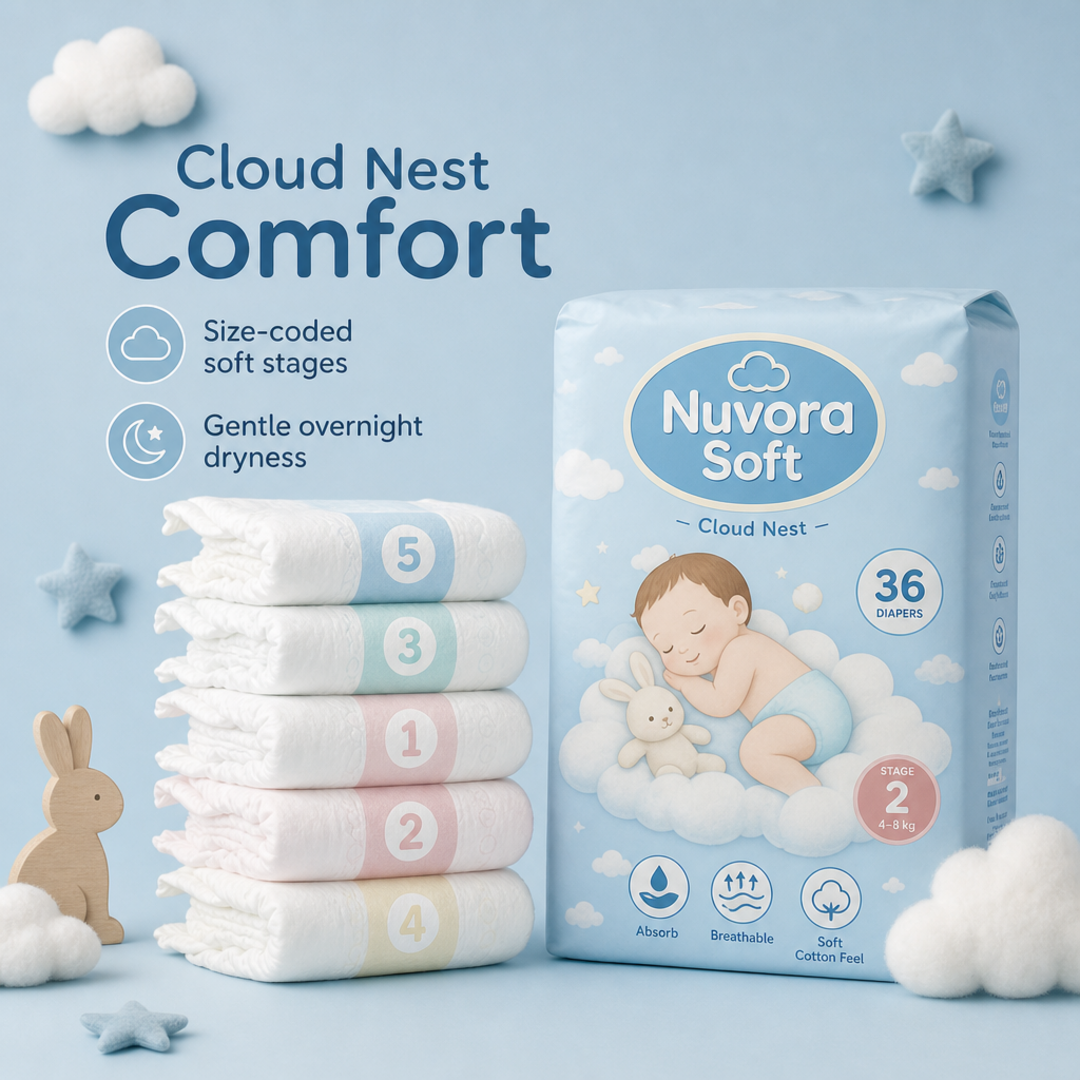 Nuvora Soft Cloud Nest Diapers