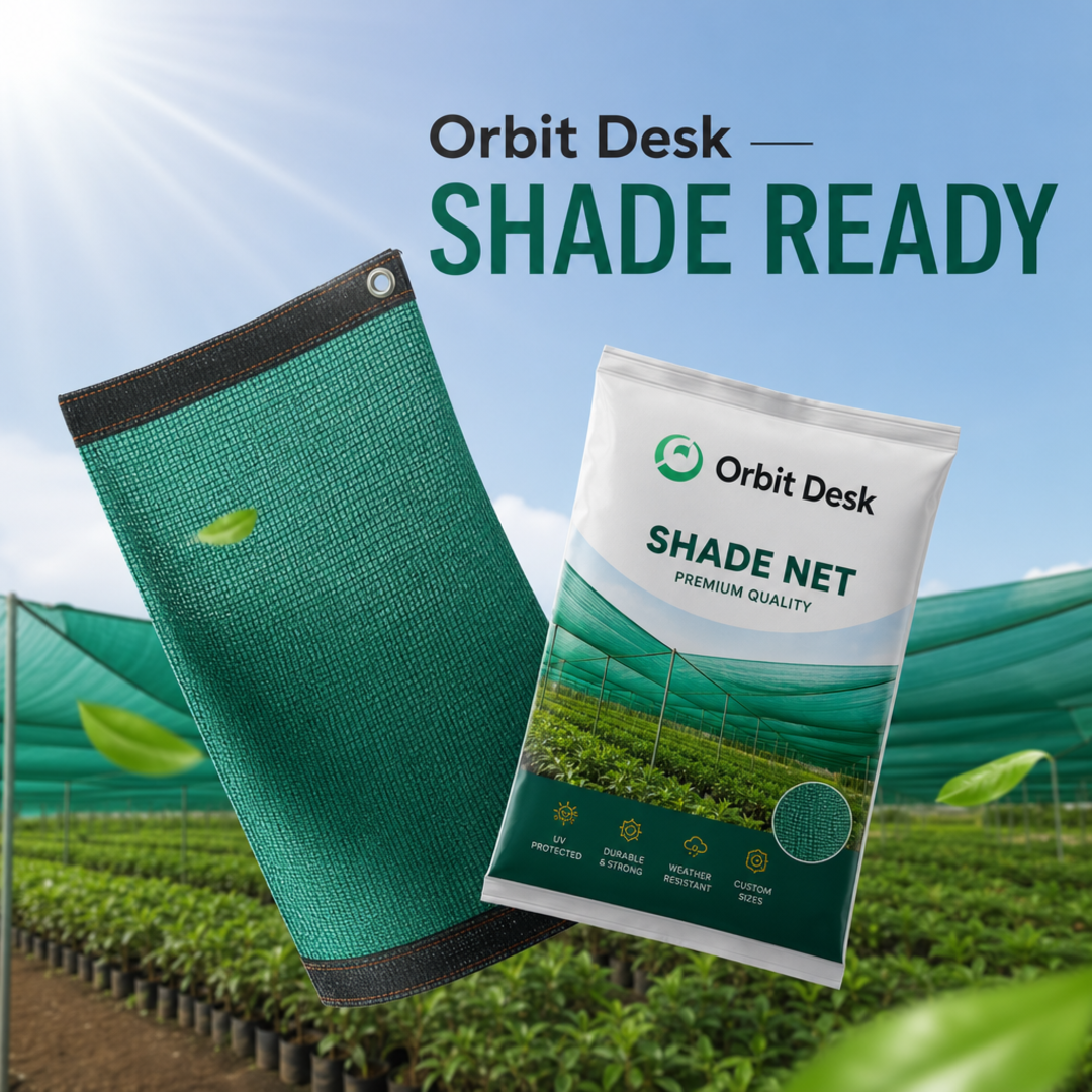 Orbit Desk Shade Net Sample + Bag Print