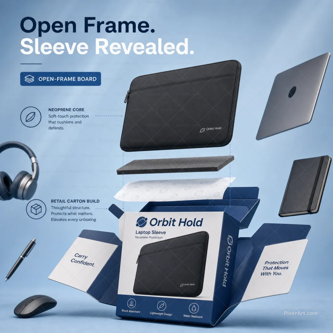 Open frame mockup