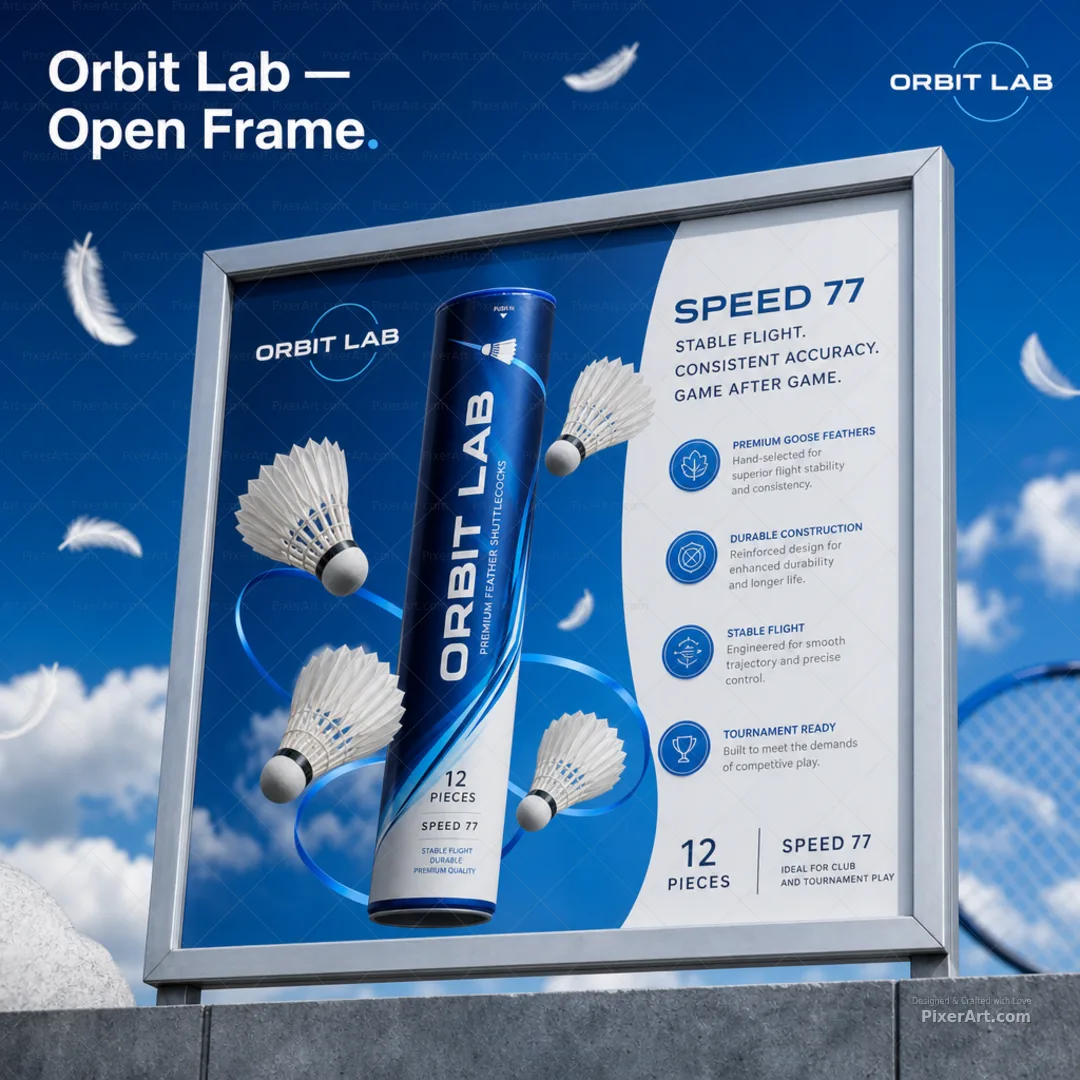 Open frame mockup