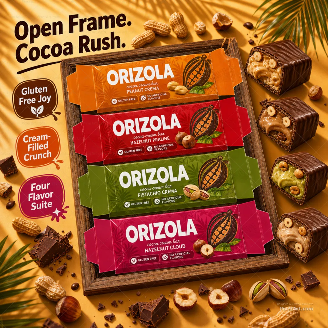 Orizola Cocoa Cream Bar Quartet