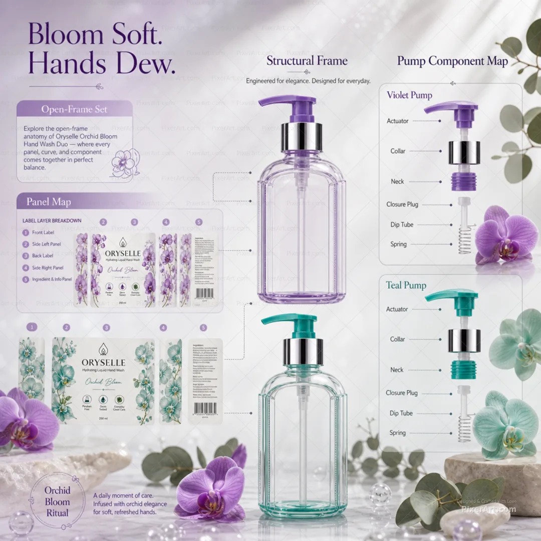 Oryselle Orchid Bloom Hand Wash Duo