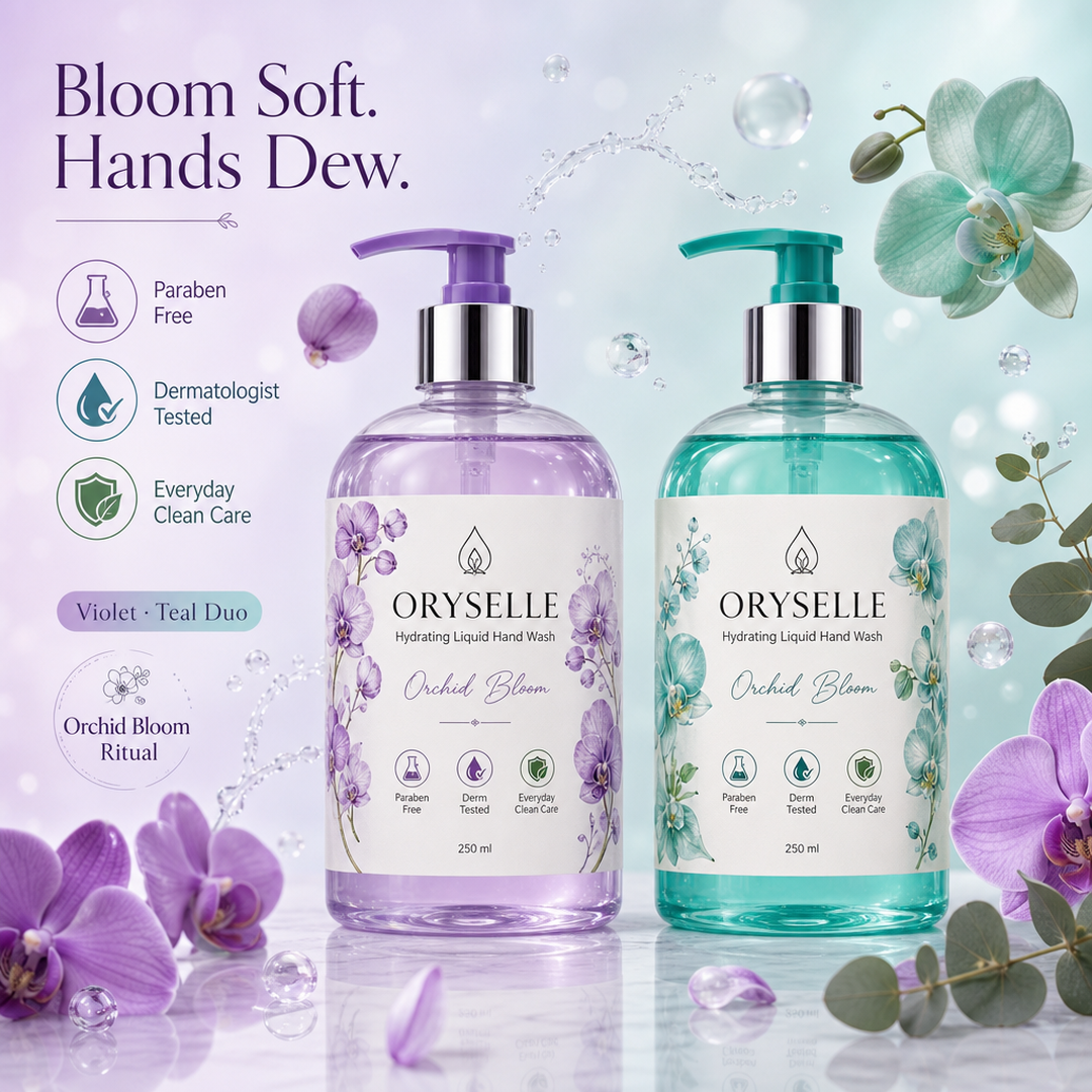 Oryselle Orchid Bloom Hand Wash Duo