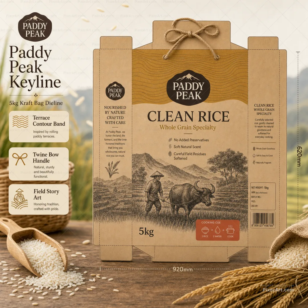 Paddy Peak Clean Rice Bag