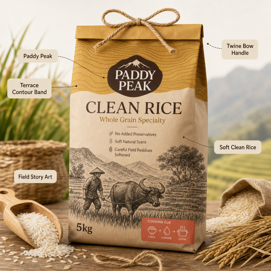 Paddy Peak Clean Rice Bag