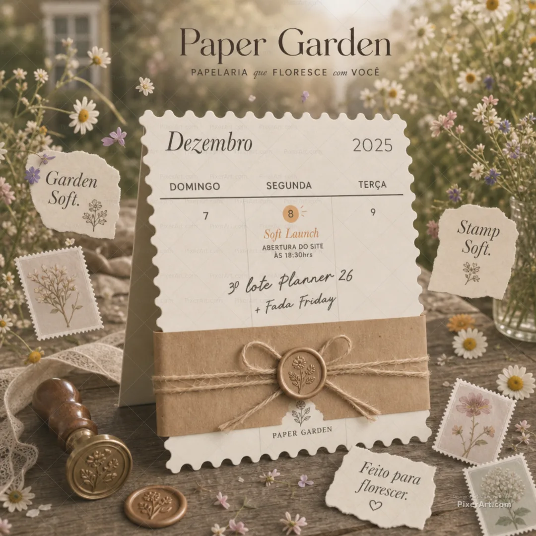 Paper Garden Stamp Calendar