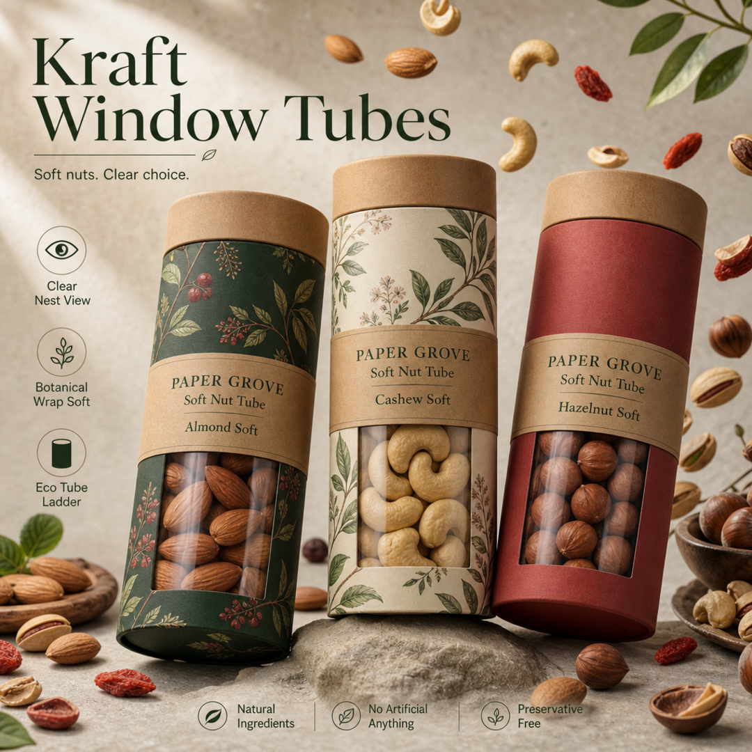 Paper Grove Kraft Nut Tubes