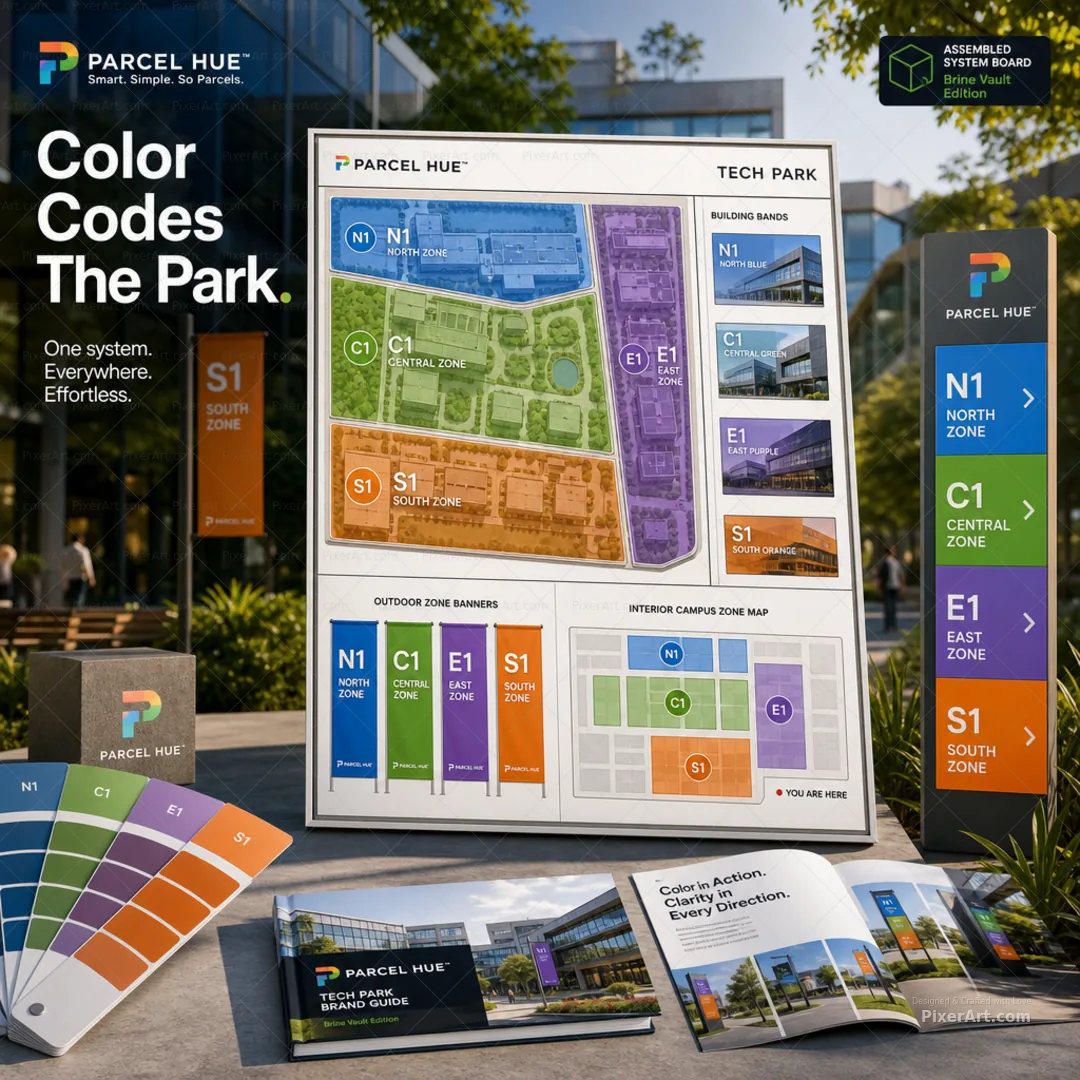Parcel Hue Tech Park Zone Colorway Plan