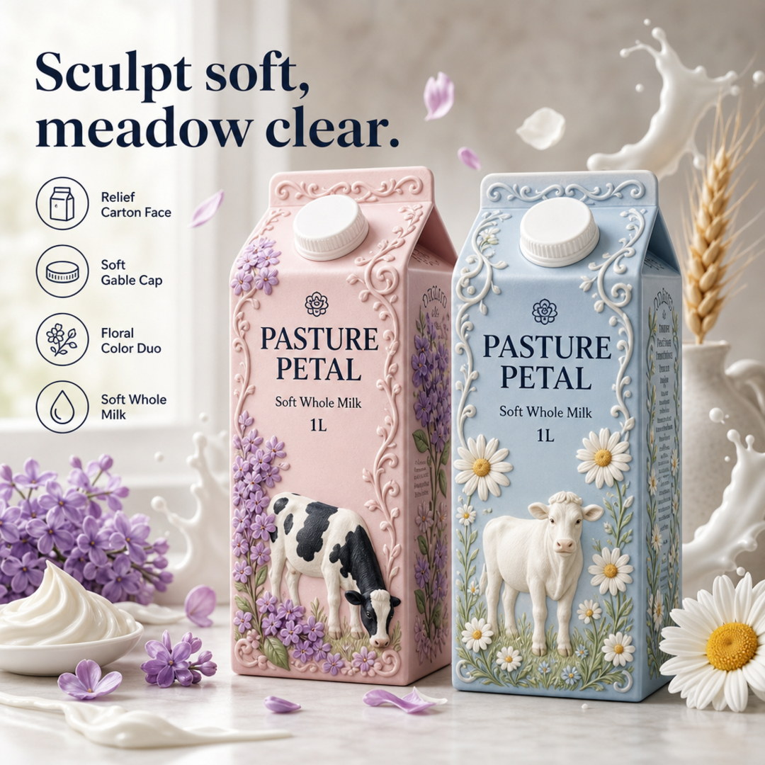 Pasture Petal Sculpted Milk Duo