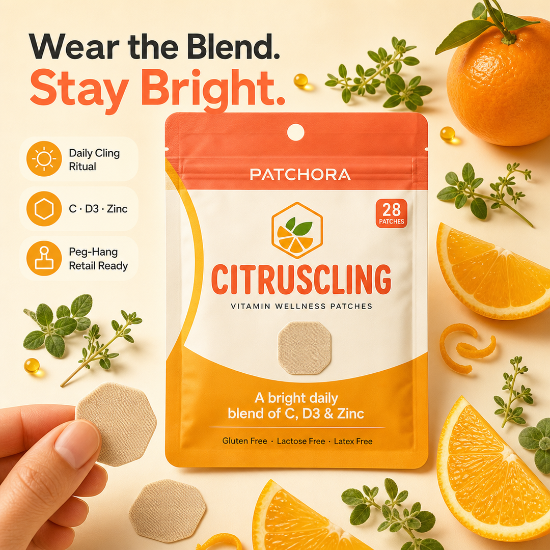 Patchora CitrusCling Wellness Patches