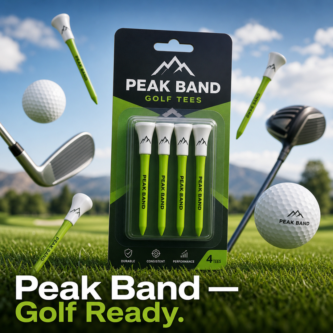 Peak Band Golf Tee Blister Tree Card